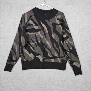 Athleta Jacquard Crew Neck Casual Sweater Size M